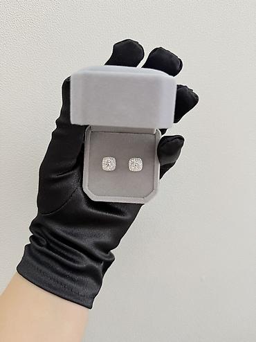 новые джорданы: Серебряные серьги, Проба 925, Унисекс, Новый — 8