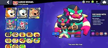 Digər: Brawl Stars oyunu üçün hesab - Kupa: 22,368+ - Brawlerlər: 79/98 - — 18