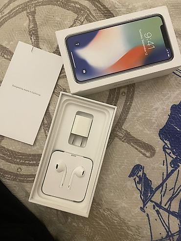 earbuds x: IPhone X, 64 GB, Gümüşü, Qırıq — 6