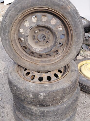 купить диски на ниву бу: Колеса в сборе 155 / 65 / R 14, Всесезонная, Б/у, Комплект, Легковые, Железные, отверстий - 4