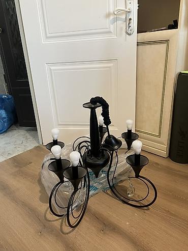 qapi bezeyi: Çılçıraq, 6 lampa, Metal — 1
