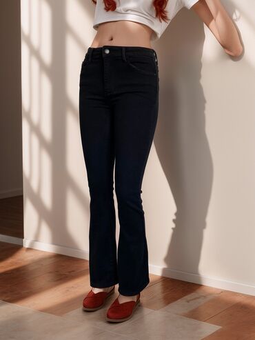 pantalone visoki struk: Jeans, High rise, Flare