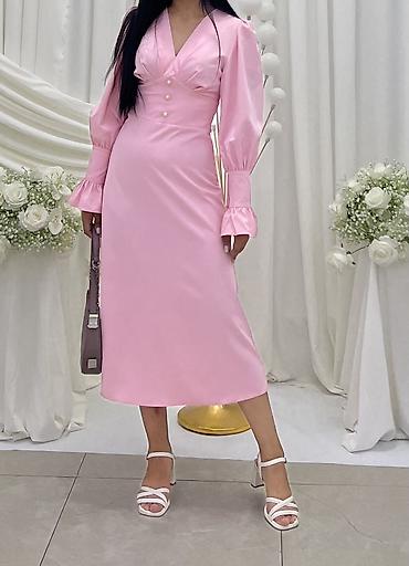 blue chanel: Вечернее платье, Длинная модель, С рукавами, S — 2