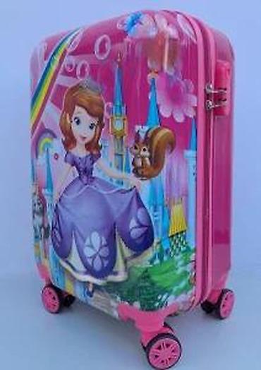 Rančevi, torbe i koferi: Dečiji kofer na točkiće – motiv princeze - Tvrda školjka sa sjajnom — 16