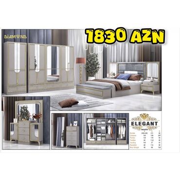 ucuz matras: İkinəfərlik çarpayı, Dolab, Termo, 2 tumba, Azərbaycan, Yeni