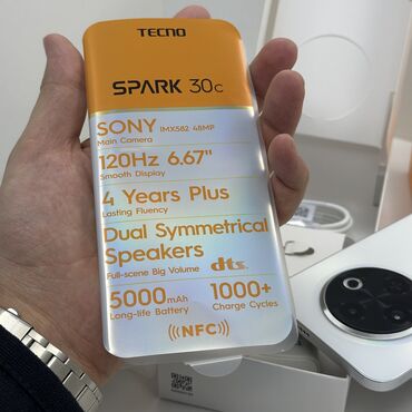 Tecno: Tecno Spark 30C, Новый, 128 ГБ, 2 SIM at lalafo.kg — 2 Tecno: Tecno Spark 30C, Новый, 128 ГБ, 2 SIM — 2