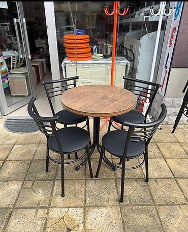Kafe/restoran/ev üçün 4 nəfərlik masa–stul dəsti - Dəst: 1 ədəd lalafo.az -da — 1 Kafe/restoran/ev üçün 4 nəfərlik masa–stul dəsti - Dəst: 1 ədəd — 1