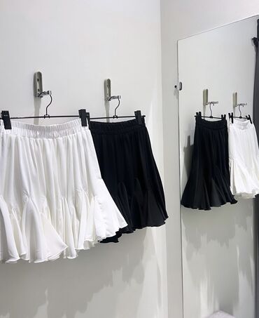 женский комплект с шортами: Юбка-шортылар, Кыска модель, Жай, One size