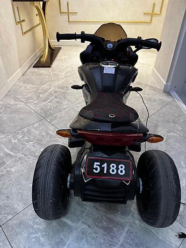 yadea z3: Uşaq üçün elektrikli üçtəkər motosiklet - Rəng: qara, idman üslublu — 4