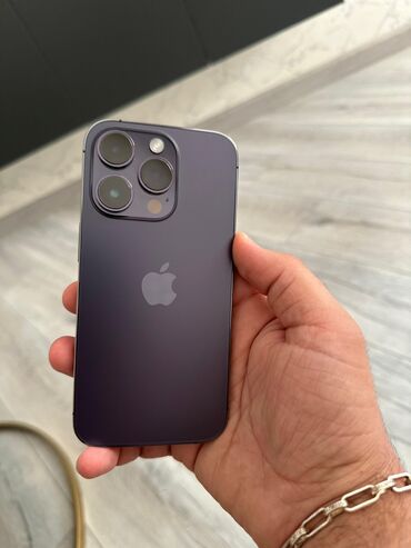 Apple iPhone: IPhone 14 Pro, 128 GB, Deep Purple, Face ID