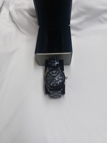 Qol saatları: Qol saatı, Emporio Armani, rəng - Qara — 2