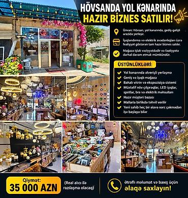 *Nermiw90* Hazir biznes satilir hovsanda yol kenarinda Qiymet — 1