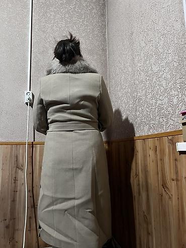 zara ботинки: Пальто, Халат, Зима, Длинная модель, С поясом — 3
