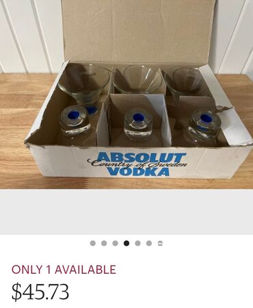 Čaše: Case nove Absolut za zestoko pice Rastal Nemacka. Case komada 6 i — 17