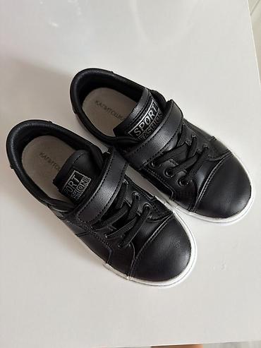 подросковый обувь: Детские кеды Kapitoshka «Sport Fashion» - Цвет: черный верх, белая — 4