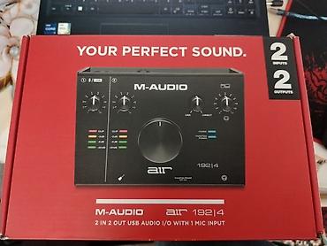 2.5mm kabel: M-Audio AIR 192|4 USB Audio İnterfeysi - 2 giriş / 2 çıxış USB audio — 2