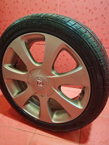 hyundai r17 disk: Hyundai orijinal 17" yüngül lehimli disk və təkər komplekti — 2