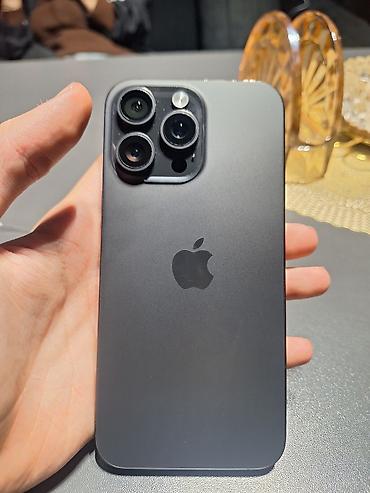 iphone da max: IPhone 15 Pro Max, 256 GB, Black Titanium, Simsiz şarj — 4