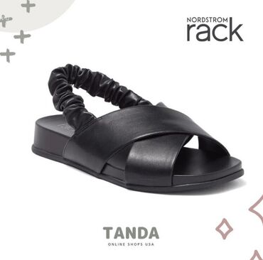 надувной корсет для шеи: Черные сандалии NORDSTROM RACK Crossband Slingback Sandal 🏷 19.12 USD