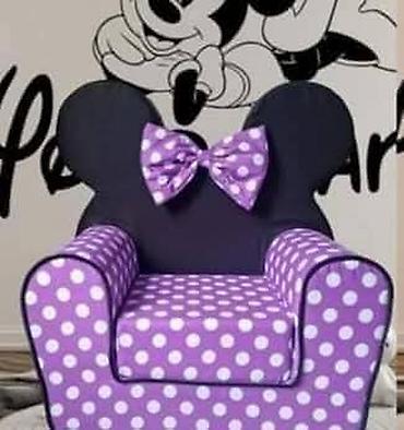trpezarijake stolice: Dečje fotelje BAMBI LUX sa ušima prelepe i unikatne – Disney — 4