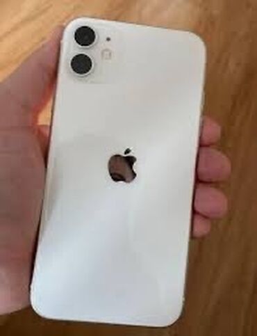 Apple iPhone: IPhone 11, Б/у, 64 ГБ, Белый, Защитное стекло, Чехол, 76 %