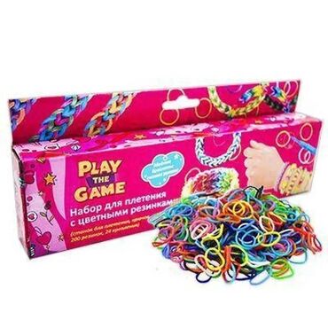 mister zubastik oyuncaq dəsti: Набор для плетения браслетовколец с разноцветными резинками. С этим