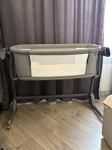 Детские приставные кроватки: Детская приставная кроватка, Новый, С колесиками, цвет - Серый at lalafo.kg — 7 Детские приставные кроватки: Детская приставная кроватка, Новый, С колесиками, цвет - Серый — 7