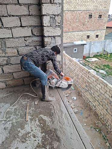 Beton işləri: Beton kəsimi xidməti - Manalit və divarlarin düz səliqəli səssiz — 6