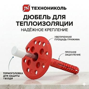 Фасадные дюбели: Дюбели для утеплителя TECHNONICOL Назначение: - Крепление плитных — 8