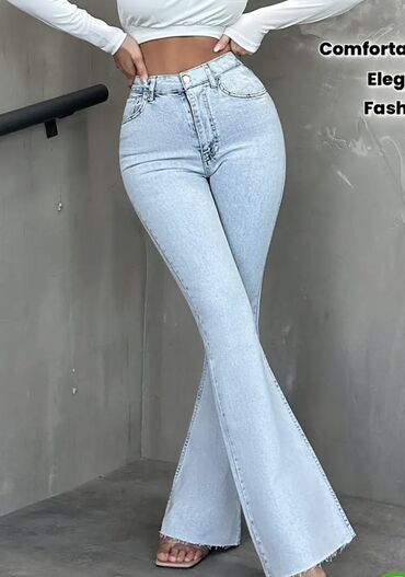 yeni model şalvarlar: Cinslər, rəng - Mavi