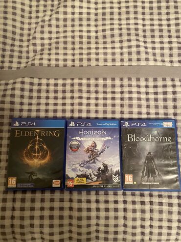 Игры для PlayStation: Bloodborne 
Horizon zero down 
Elden ring