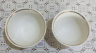 Qab-qacaq və mətbəx ləvazimatları: Kasalar, 2 ədədli dəst, rəng - Ağ, Keramika, Rusiya — 2