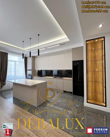 Sifarişlə mətbəx mebeli: Sifarişlə mətbəx dəsti, Özü çəkən petlələr, Sadə laminat, Kredit var, Rayonlara çatdırılma, Pulsuz çatdırılma -da lalafo.az — 4 Sifarişlə mətbəx mebeli: Sifarişlə mətbəx dəsti, Özü çəkən petlələr, Sadə laminat, Kredit var, Rayonlara çatdırılma, Pulsuz çatdırılma — 4