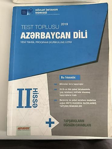 Testlər: - Coğrafiya – I hissə, 2021, təkmilləşdirilmiş yeni nəşr - Tarix – I — 9