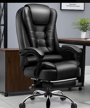 Ofis və oyun kresloları: Yeni, Təkərli, Qolları tənzimlənir, Süni dəri — 6