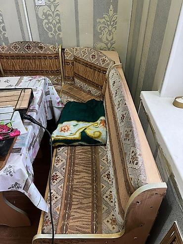 ош ковры: Комплект мягкой мебели, Б/у, Самовывоз, цвет - Бежевый — 4