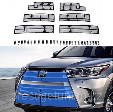 Toyota Highlander 9 гг. Защитная сетка на решетку радиатора (8)