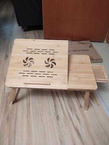 Stolovi: Bambus stočić za laptop - Materijal: prirodni bambus - Gornja ploča — 10