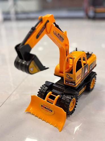 uşaqlar ucun lovhə: Uşaq oyuncağı – Komatsu tərzində ekskavator/buldozer maşını - Rəng — 2