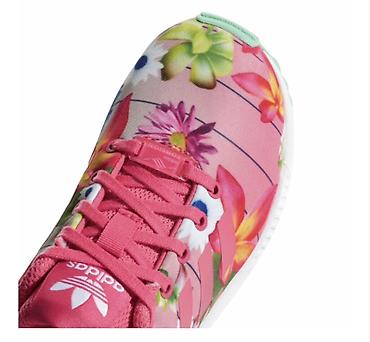 Uşaq ayaqqabıları: Adidas Originals ZX Flux Floral qadın/kids idman krossovkası OLCU 26 — 2
