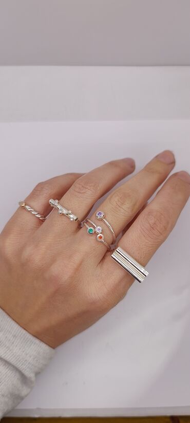 Prstenje: Ženski prsten, Handmade, Materijal: Srebro — 9
