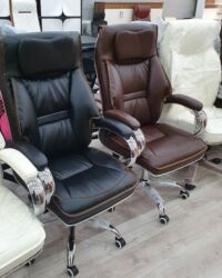 Ofis və oyun kresloları: Yeni, Təkərli, Qolları tənzimlənir, Dəri — 8