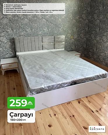 Çarpayı – 160×200 sm - Model: mexanizmsiz, bazasız - Komplekt: 1 ədəd
