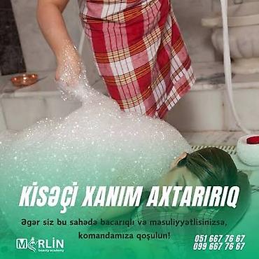 bakı masaj xidməti: Yasamal da hamama 40 yaşından yuxarı masajçı,kisəçi xanım tələb — 1