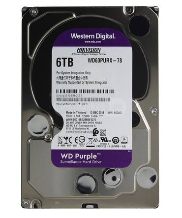 диск для пк: Маалымат алып жүрүүчү, Колдонулган, Western Digital (WD), HDD, 3.5", ПК үчүн