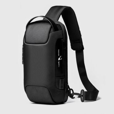 кожаные сумки мужские: Сумка на плечо с кодовым замком и USB портом Weixier 3200с
