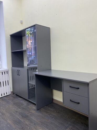 мебель беловодский: Офисный Стол, цвет - Серый, Новый