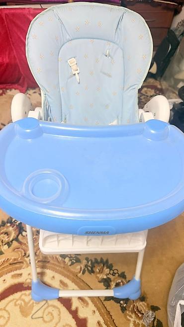 Двухъярусные детские кровати: Двухъярусная детская кровать, ЛДСП, цвет - Голубой — 1