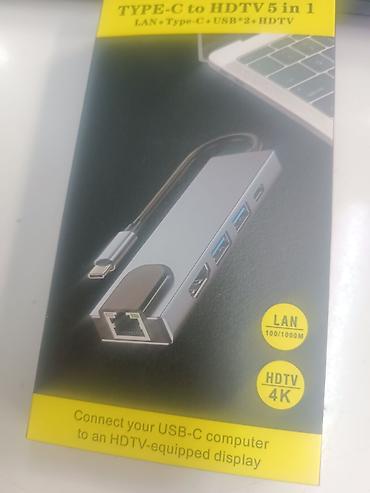 thunderbolt display: Конвертер 5/1 с Type-C to HDMI LAN RJ45 USB 3.2 Type-C — 2