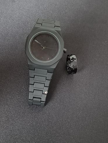 chopard qolbaq: Minimalist qara kişi saatı + aksesuar dəsti - Rəng: tam mat qara - — 4